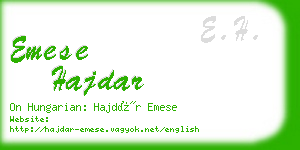 emese hajdar business card